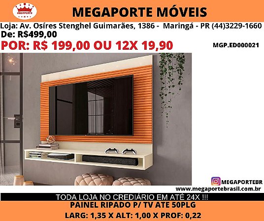 Painel para tv 50plg ripado