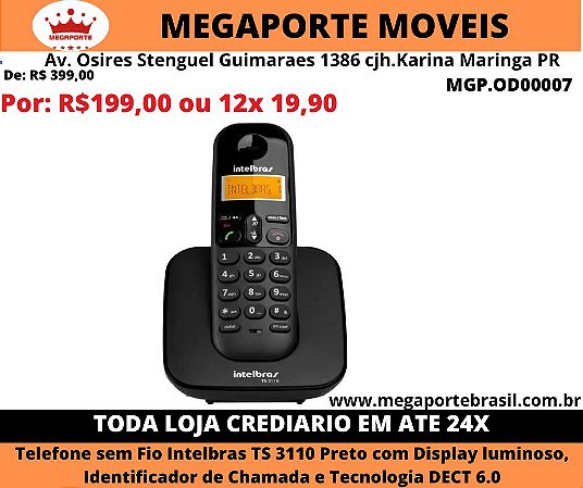 Telefone sem Fio Intelbras, Identificador de Chamada e Tecnologia