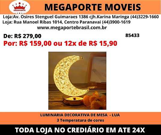 Luminária decorativa de Mesa - Estrela 3 temperatura de cor