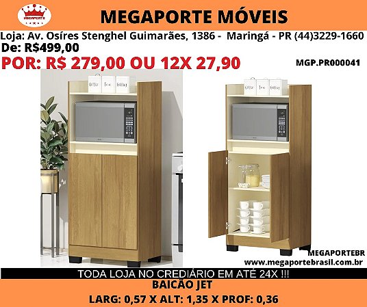 Balcão Forno Microondas 2p