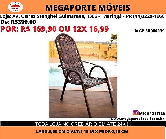 Cadeira de Area de Fibra