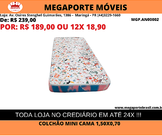 Colchão 1,50x0,70