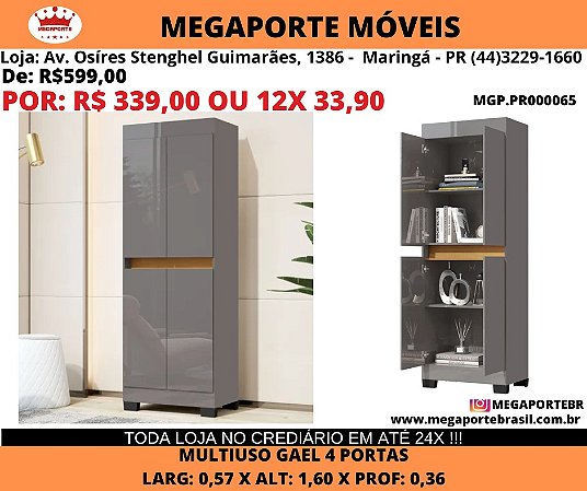 Armario Multiuso 4 Portas