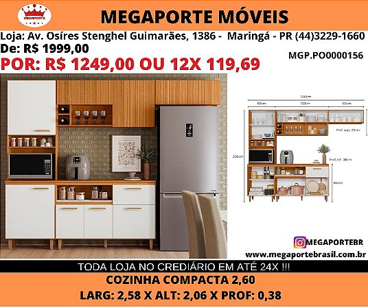 Cozinha Compacta 2,60