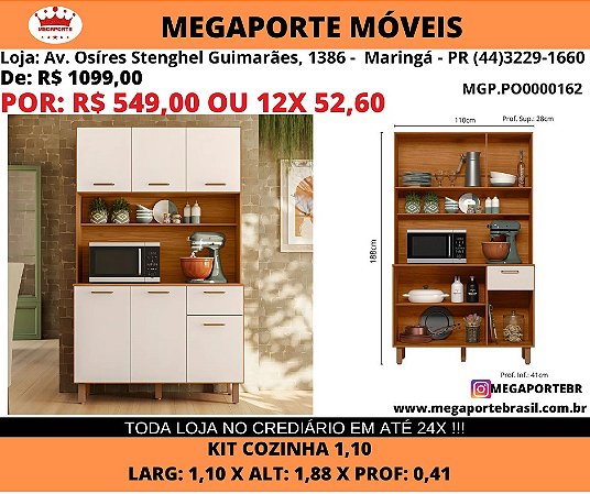 Kit Cozinha 1,10M