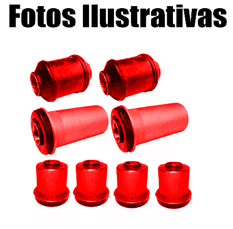 Kit Buchas Suspensão Dianteira L200 Pajero Sport/gls Todas Em Poliuretano