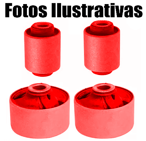 Kit 4 Buchas Bandeja Inferior Renault Duster 2017 2018 2019 Em Poliuretano