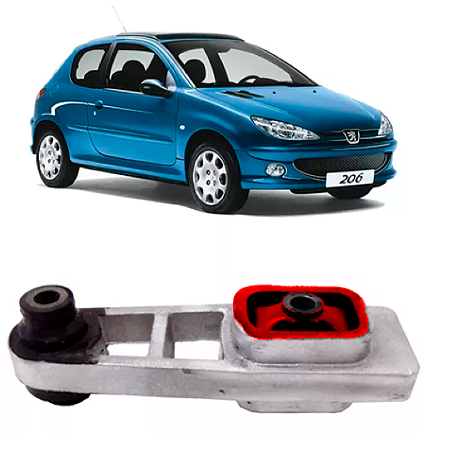 Coxim Calço Inferior Cambio Peugeot 206 1.0 16v 2001 A 2009 Em Poliuretano PU