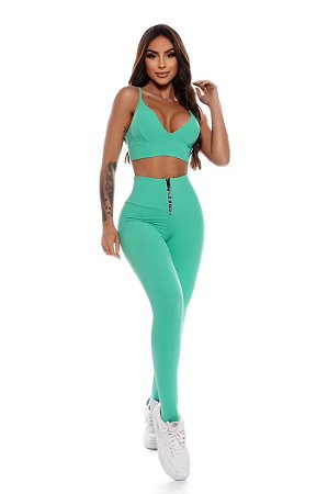 CONJUNTO LET'S GYM ENERGY TURQUESA