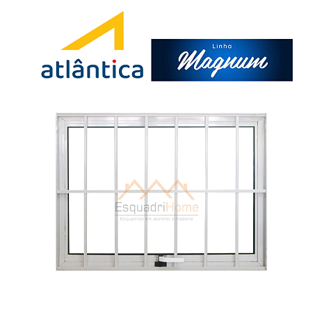 Maxim-ar com grade linha Magnum alumínio branco