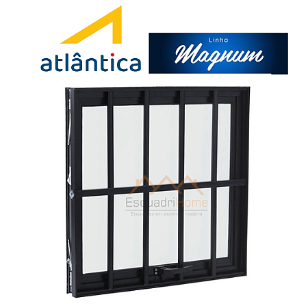 Maxim-ar com grade linha Magnum alumínio preto