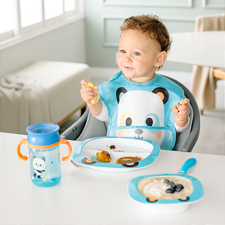 Babador Impermeável com Bolso BubaZoo Panda - Buba