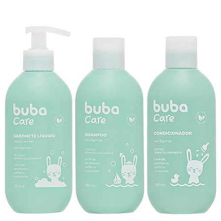Kit Banho Sabonete + Shampoo + Condicionador - Buba Care
