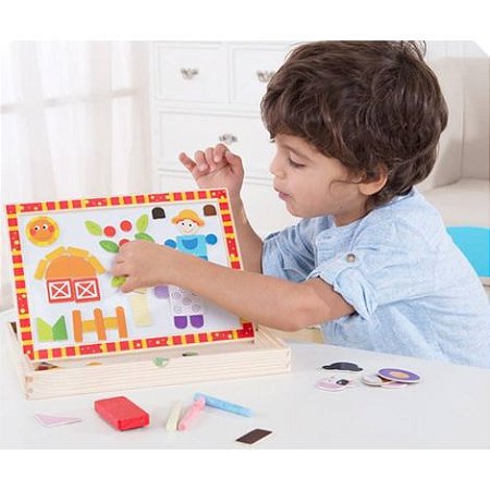 Quebra Cabeça Magnético Fazenda Tooky Toy