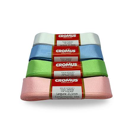 Fita De Cetim 10 mm X 10 Metros