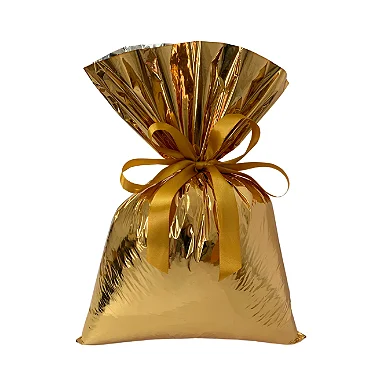 Embalagem Saco Presente Metalizado C/ 50 un Dourado
