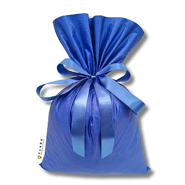 Saco de Presente Soft Touch Arara Azul