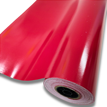 Papel De Presente Vermelho Bobina 60 Cm X100 M