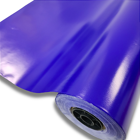 Papel De Presente Azul Marinho Bobina 60 Cm X100 M