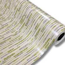 Papel De Presente Gotas Prata E Dourado Bobina 60 Cm X100 M