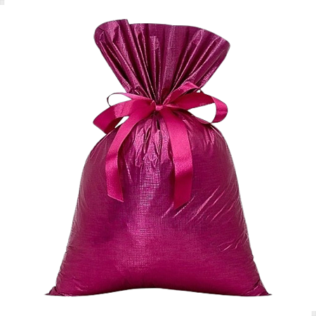 Saco Presente Soft 25X37 50 Unidades Embalagem Luxo Texturizado Pink