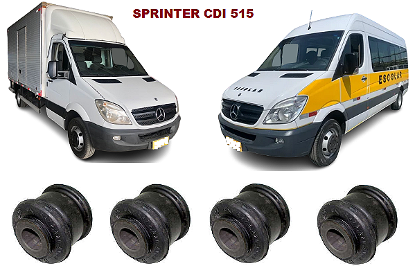 KIT DE BUCHAS BIELETA ESTABILIZADOR  TRASEIRO SPRINTER  515 RODAGEM DUPLA  2013  A 2019