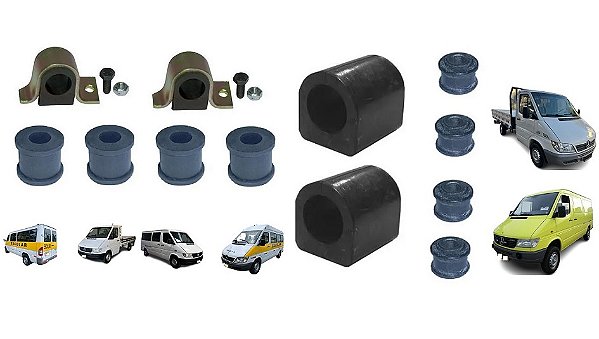 Buchas Bieleta Estabilizador Sprinter 310 312 313 Kit Dianteiro / Traseiro