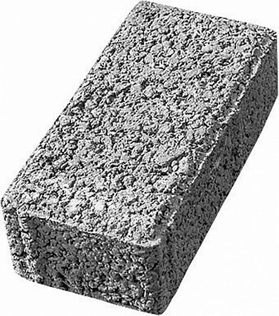 Paver 4cm Altura Drenante 10cm x 20cm Cinza Natural Piso Intertravado - m2