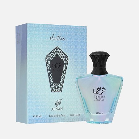 Perfume Afnan Turathi Electric Eau de Parfum 90ml Original Unissex