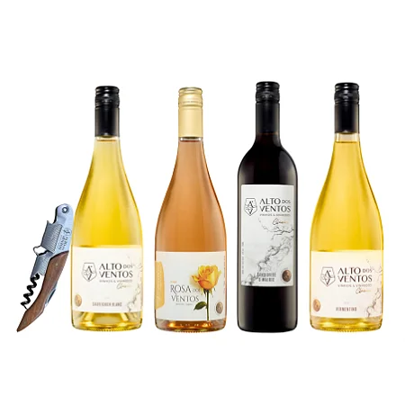 Kit de Vinhos Clássicos mais brinde Saca-rolhas