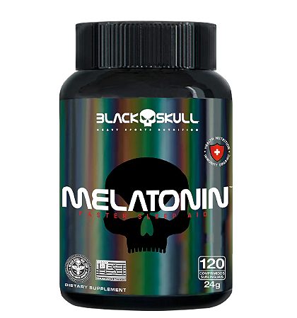 MELATONINA BLACK SKULL - 120 CAPS