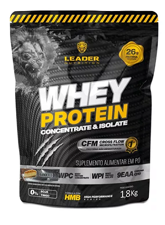 Whey Protein 2W Concentrate Isolate 1.8kg - Leader