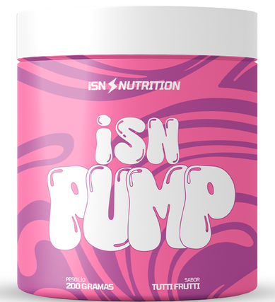 ISN PUMP - PRÉ TREINO SEM CAFEÍNA QUE VIRA CHICLETE