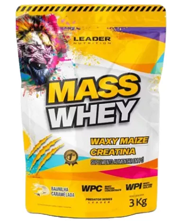 HIPERCALÓRICO MASS WHEY - 3KG LEADER