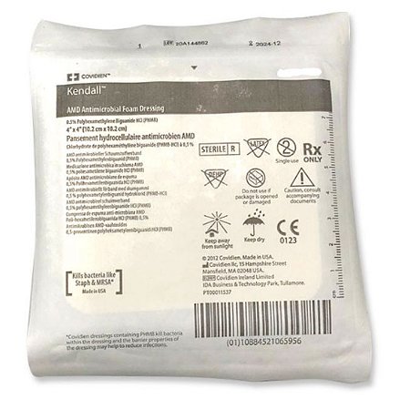 Curativo Espuma Antimicrobiana 10,2cm X 20,3cm Covidien