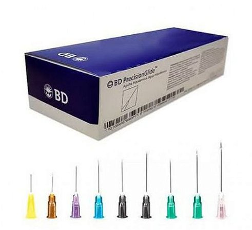 Agulha Hipodérmica BD 0,8 X 40mm (21G 1/2) C/100 Unidades