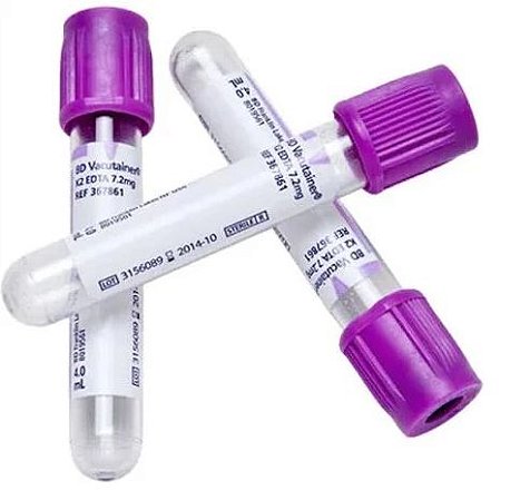 Tubo BD Vacutainer® EDTA K2 03ml Ref 360056 C/100 Unidades