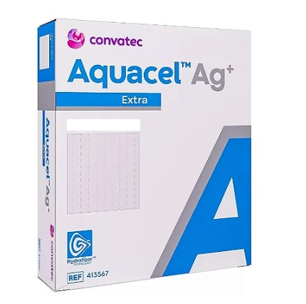 Curativo Aquacel® Ag+ Extra™ 15cm X 15cm Unidade Convatec