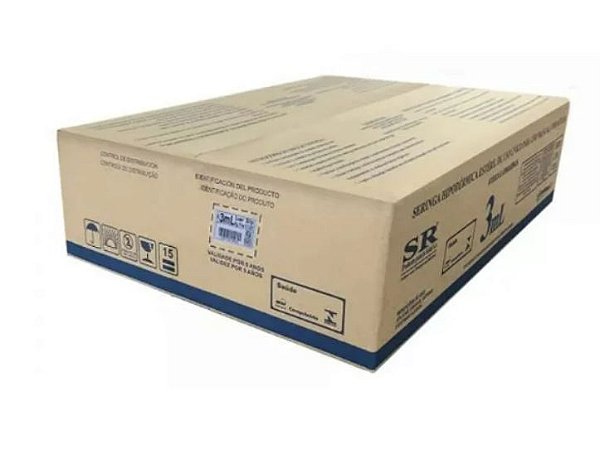 Seringa SR 03ml Com Agulha 25 X 0,70mm Luer Slip C/500 Unidades