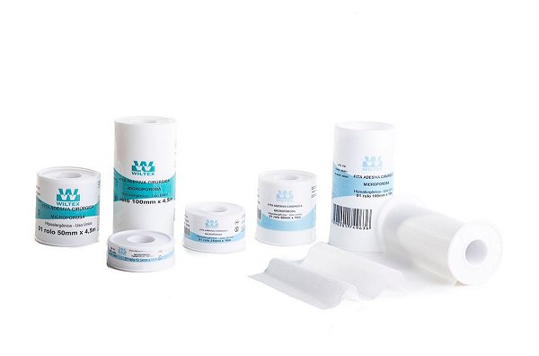 Fita Micropore Hipoalergênica Branca 50mm X 10m C/Carretel Wiltex