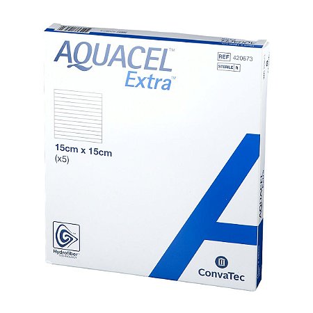 Curativo Aquacel® Extra™ 15cm X 15cm Unidade Convatec