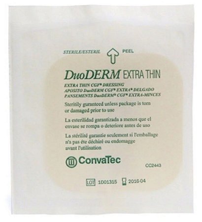 Curativo Hidrocoloide DuoDerm Extra Fino 10cm X 10cm Unidade Convatec