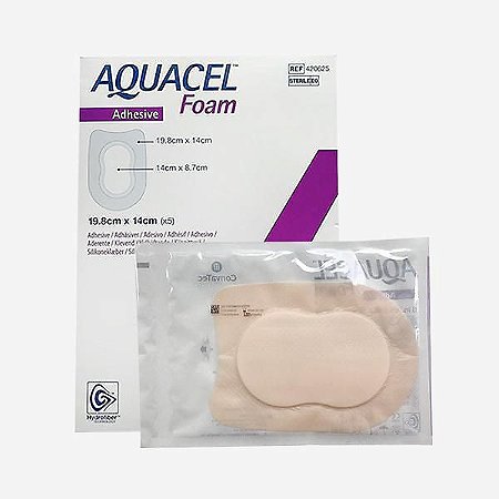 Curativo Aquacel Foam Adesivo 19,8cm X 14cm Unidade Convatec