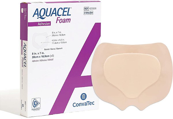 Curativo Aquacel Foam Adesivo 20cm X 16,9cm Unidade Convatec