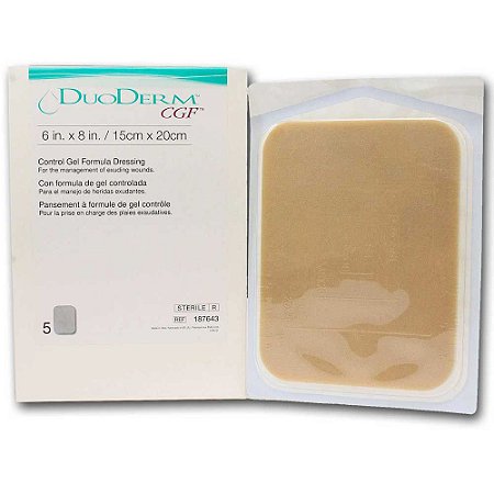 Curativo Hidrocoloide DuoDerm CGF 15cm X 20cm Unidade Convatec
