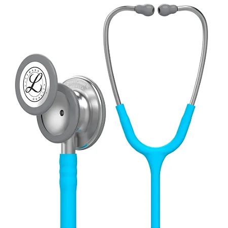 Estetoscópio Littmann Classic III Azul Turquesa com Inox Escovado 3M