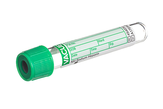 Tubo A Vacuo Verde C/Heparina Sodica 9,0ml C/50 Vacuette Greiner