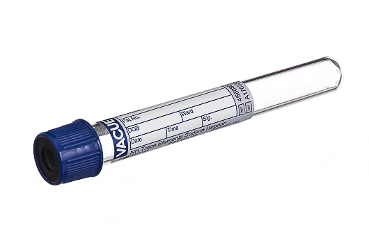 Tubo A Vacuo Azul Escuro C/Heparina Sodica 6,0ml C/50 P/Analise de Tracos Vacuette Greiner