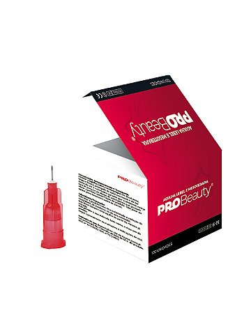 Agulha Lebel Meso 29g 4x0,33mm Rosa Escuro Caixa Com 100 Unidades