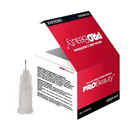 Agulha Lebel Meso 31g 4x0,25mm Incolor Caixa Com 100 Unidades